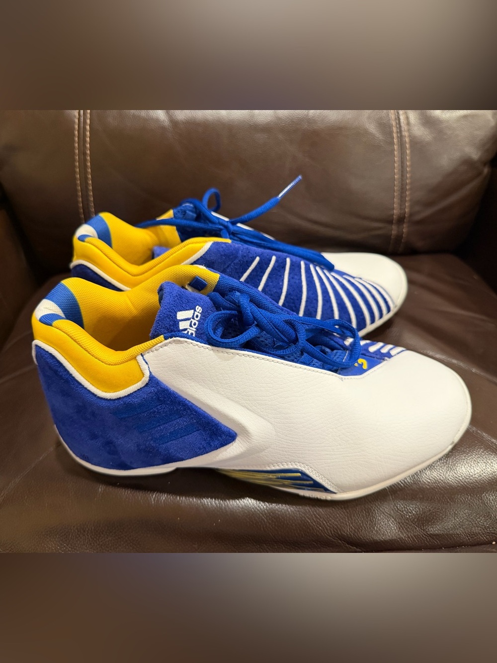 Men’s Adidas Sneakers in Blue, White & Yellow - adidas